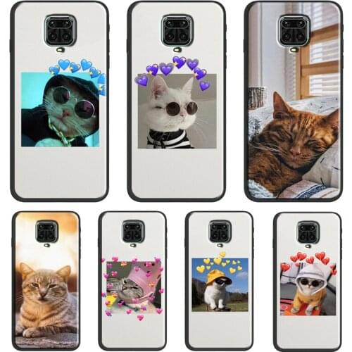Cute Cat Animals Kitten Case For Xiaomi Redmi Note 10 Pro 7 8 9S 8T Note 9 Pro Back Cover For Redmi 9A 9C 9T 7A 8A