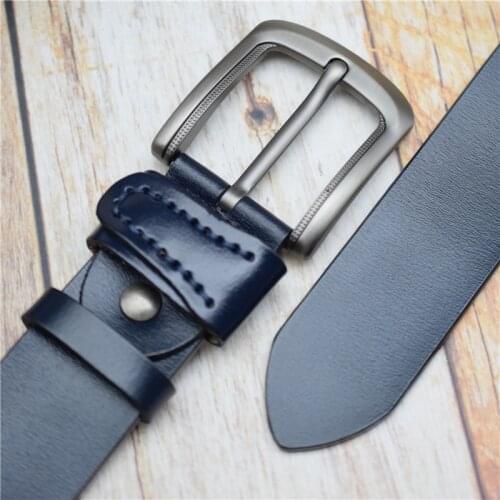 Designer Belts Male Cow Leather Belts Cummerbunds for Men Plus Size Strap Blue/black/green/coffee/brown/red Men Belt 100-130CM