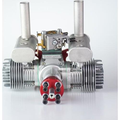 RCGF 40cc Twin Cylinder Petrol/Gasoline Engine Dual Cylinder with Muffler/Igniton/Spark Plug for RC Model Airplane