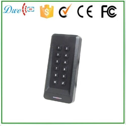 DWE CC RF Free shipping mini wiegand 26 wiegand 34 interface 125khz passive rfid keyapd reader for door access control system