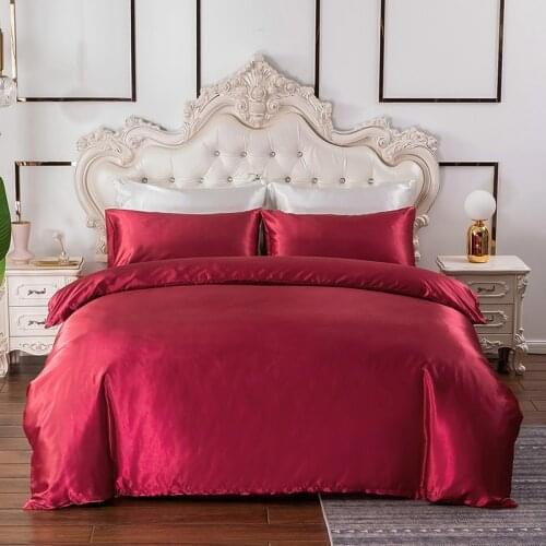 FAMCX GJILY Silk Bed Linen