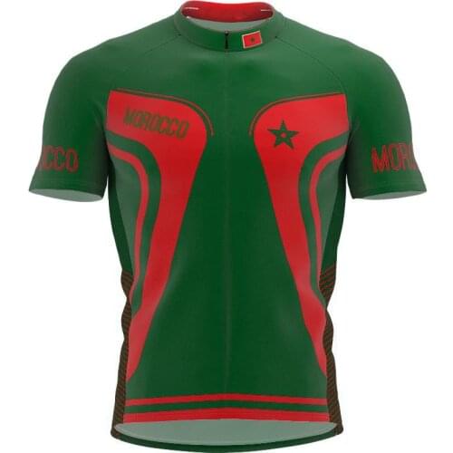 2021 Morocco More Style Summer Cycling Jersey Team Men Bike Road Mountain Race Tops Riding Bicycle Wear Bike clothing Quick Dry