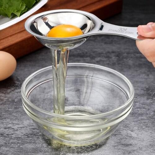 Stainless Steel Egg White Separator Tools Eggs Yolk Filter Gadgets Kitchen Accessories Separating Funnel Spoon Egg Divider Tool
