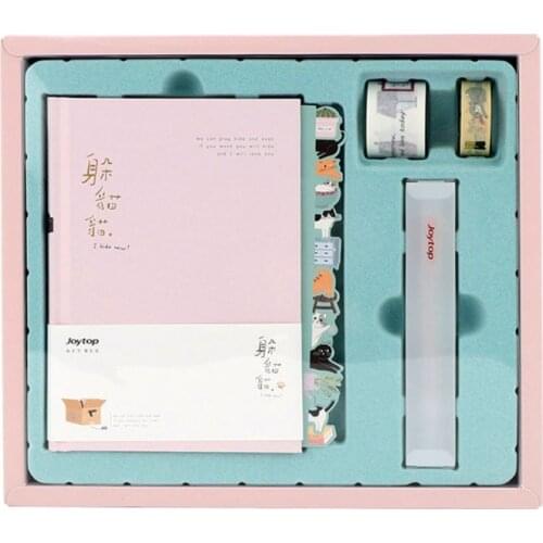 Kawaii List Diary Notebook Hand Book Planner Stationery with Tape Ruler Student M17F