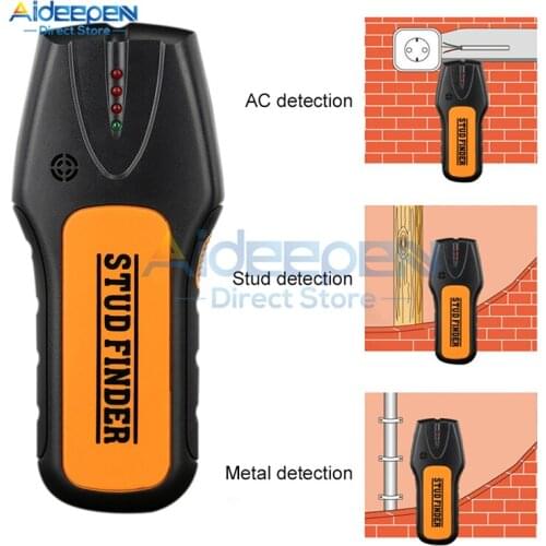 3 In 1 Metal Detector Find Metal Wood Studs AC Voltage Live Wire Detect Wall Scanner Electric Box Finder Wall Detector