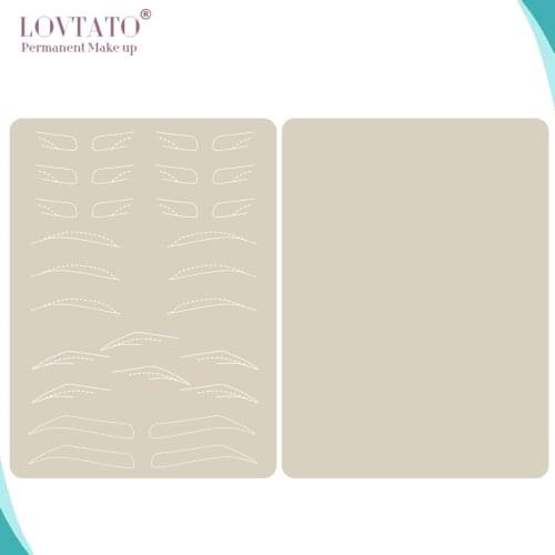 Microblading Eyebrow Latex Skin No Need Ink Practise Fake Skins Eyebrows Beginning Bottom Tail Full Eyebrows desgin Tattoo 3D