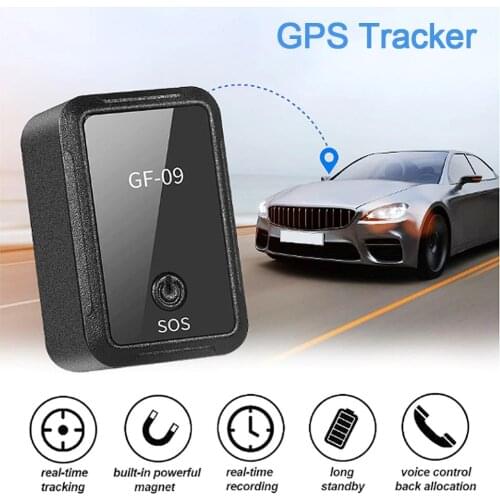 GF-09 Mini GPS Locator Smart Magnetic GPS Car Tracker Voice ControlKids Elder Anti-Lost Tracker Recording Tracking Device