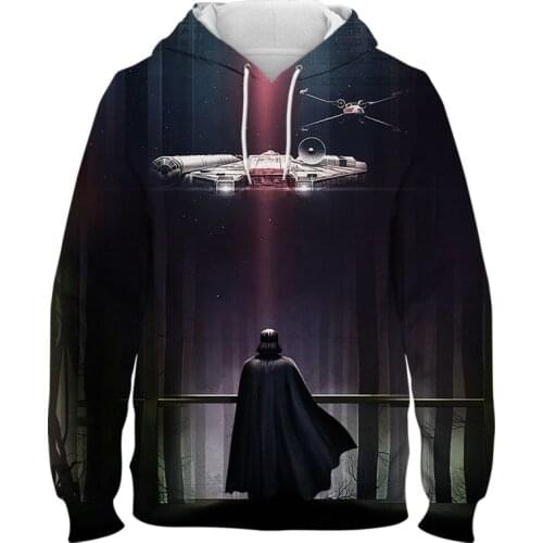 Cool Autumn 3D Print Star Wars hoodies casual kids clothes streetwear child hoodie oversized hooded sweatshirt for men