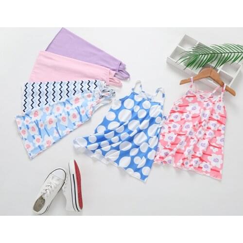 2021 Summer New Cotton Baby Girls Sling Dress Children Casual Clothes baby Girl Kids Princess Birthday Stripe Sleeveless Dresses