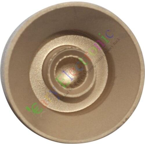 Wholesale and retail 10pc 26mm Pedal Top skirted Gold knob Guitar tube Amp Volume Tone audio parts free shipping