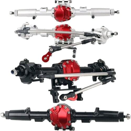 SCX10 II Alloy Front Rear Advanced Edition Complete Axle for 1/10 RC Crawler Car Axial SCX10 II 90046 90047 Upgrade Part