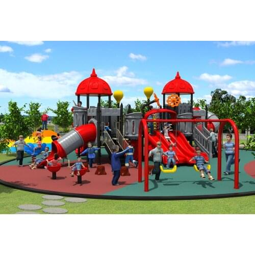 CE,ISO,TUV amusement outdoor playground park super quality European and Korea castle play equipment YLW-17945