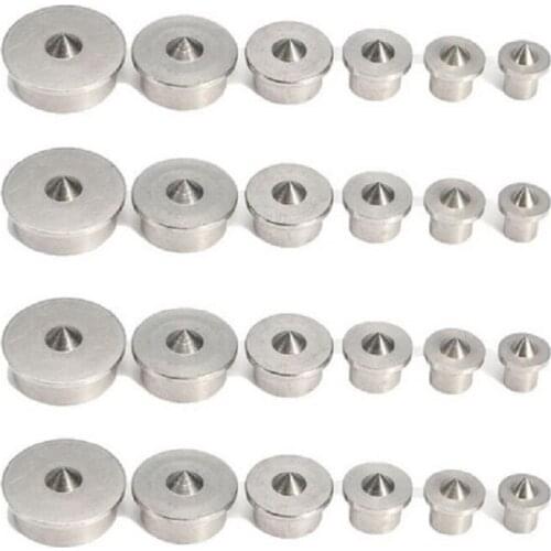 6pcs Dowel Drill Centre Point Pin Wood 4~12mm Dowel Tenon Center Hole Tool