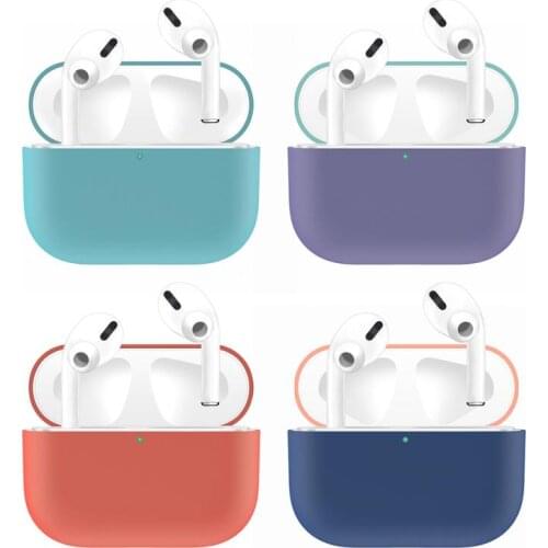 Silicone Cover Case For Apple Airpods Pro Case Sticker Bluetooth-compatible Case For Airpod 3 For Air Pods Pro Accessories Skin