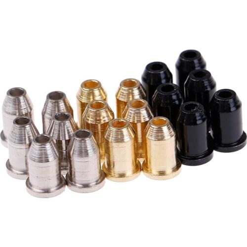 6Pcs Electric Guitar String Caps Mounting Buckle Through Body Ferrules Bushing