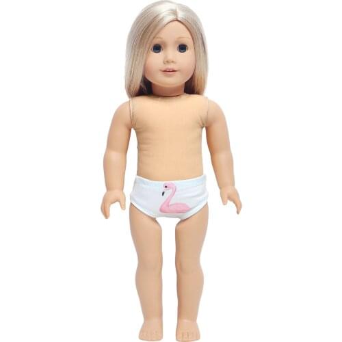 1 Set Doll Underpants Handmade Animals Bird Design Panties Soft Briefs Accessories Clothes for 18 Inch Girl Doll Kid Toy