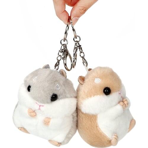 Car Interior Decoration Pendant Key Chain Keychain Lovely Hamster Baubles Toys Dolls Plush Truck Off Road 4x4 Auto Accessories