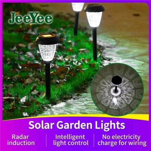Outdoor Solar LED Lawn Lamps Solar Pathway Lights IP55 Waterproof Outdoor Garden Lamp Garden Decoration Sunlight Powered Lamps