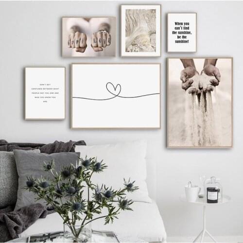 Healing Motivational Quotes Wall Art Canvas Painting Nordic Posters And Prints Wall Pictures Living Baby Kids Room Decoration