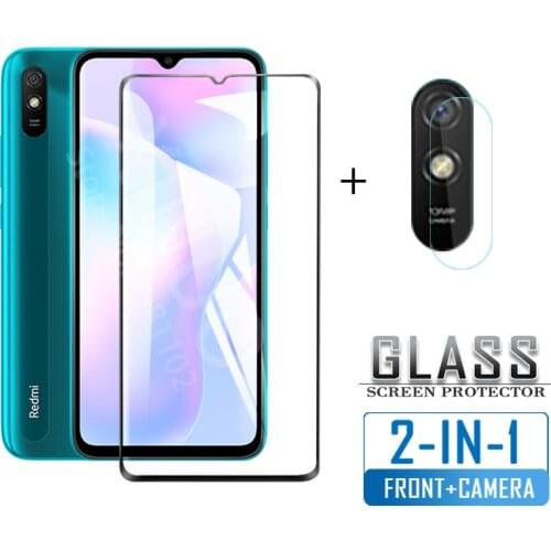 2in1 Tempered glass for xiaomi redmi 9A camera screen protector on redmi 9 9C 9 A 9 C a9 c9 xiomi 9A 9C glasses protective film