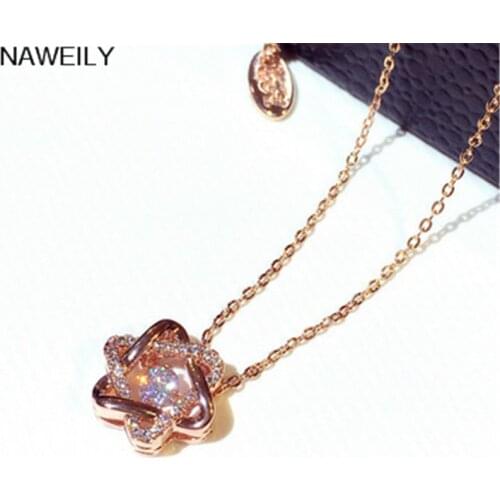 NAWEILY Exquisite Star Pendant Necklaces For Women Super Flash Rhinestone Short Clavicle Necklace Jewelry Accessories NWLN338