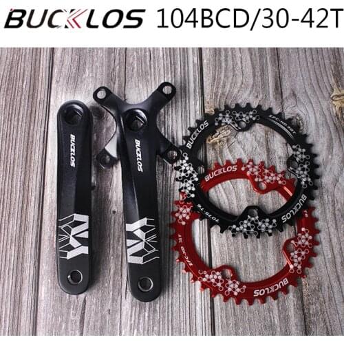 104BCD Bicycle crank Mountain Bike 170mm Crankset Aluminum Alloy 104 bcd chanring 30T 32T 34T 36T 38T Chainwheel Bike parts