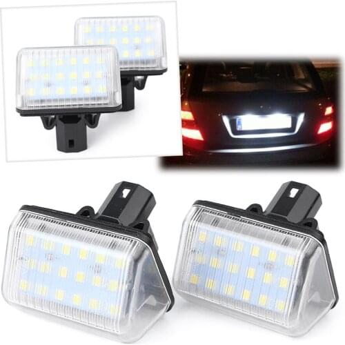 2Pcs Car LED License Number Plate Light 12V 3W Super White Lamp For Mazda 6 Sedan 2002-2008 CX-7 2007-2012 CX-5 2013-2015