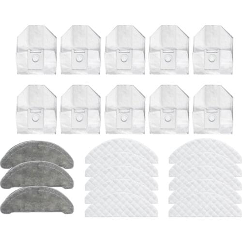 23Pcs for Roidmi EVE Plus Vacuum Cleaner Dust Bag Mop Cloth Disposable Cleaning Cloth Replacement Accessories Parts