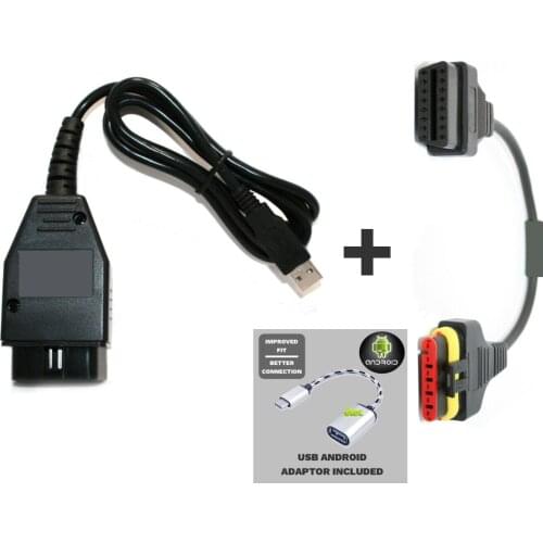 Fit for TUNE ECU CABLE LEAD + BENELLI ADAPTOR -Fit for REMAP YOUR TORNADO MOTORBIKE SAGEM ECU