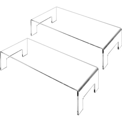 2Pcs Acrylic Spice rack Acrylic Display Stand Anti-Corrosion Clear Showcase Display Shelf Shelve Storage organizer gadgets tools