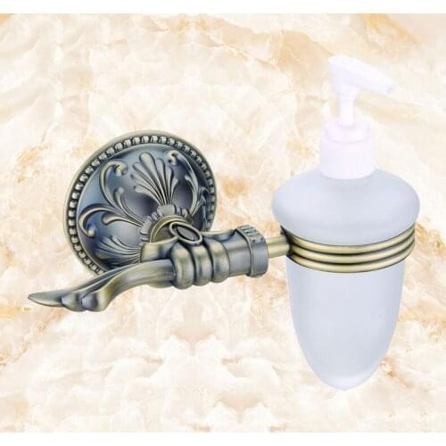 Antique bronze Solid brass Soap/Lotion Dispenser soap container Bath Hardware Accessory