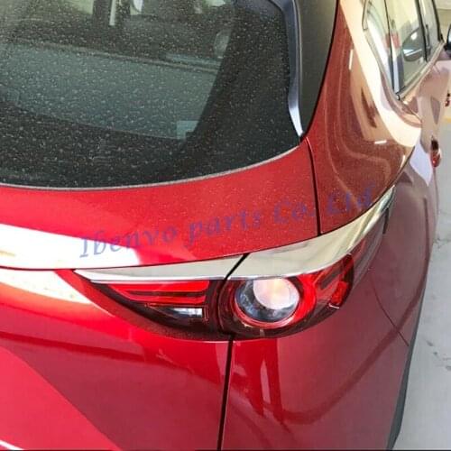 Car Moulding Chromium Styling Stripes 4Pcs/Set Trims For Mazda CX-5 KF 2017 2018 Rear Tail Light Chrome CX5 Accessories