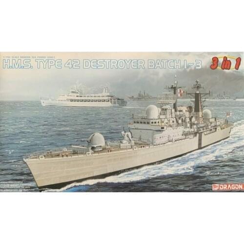 DRAGON 7152 1/700 H.M.S. Type 42 Destroyer - Scale Model Kit