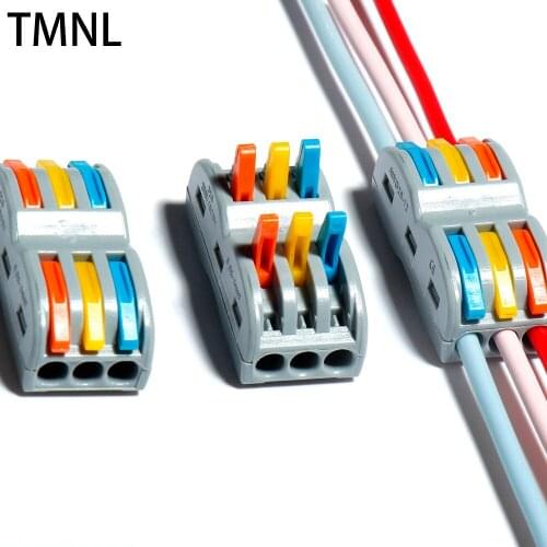 Insulation flame retardant simple household micro quick connector plug docking Terminal durable Wire Wiring Block With Lever