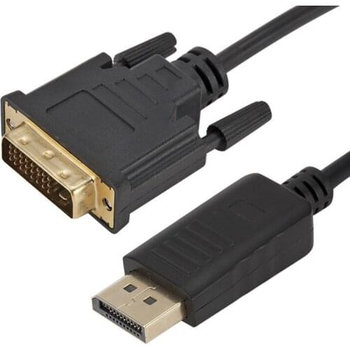 Larryjoe 1.8M Professional DP to DVI Converter Cable DisplayPort Male to DVI-D 24+1Pin Male Display Adapter Cable for Monitor