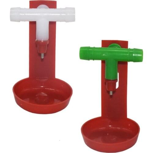 5 Pcs Chicken Drinking Spring Tee Nipple Drinkers Ball Drinking Fountain Connecting Hoses Chicken Drinking Water Equipment