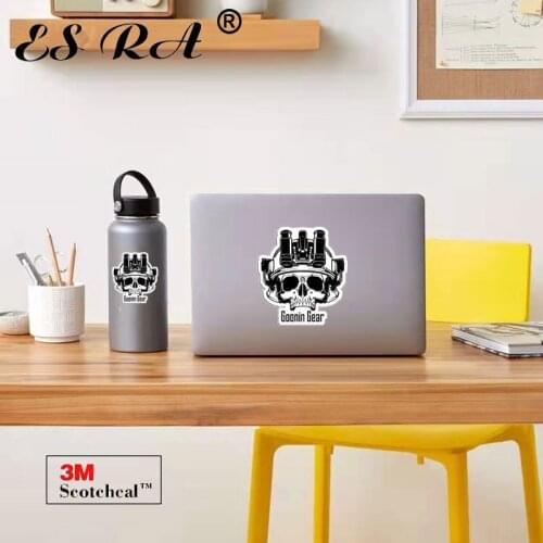 Skull Car Stickers and Decals Laptop Military Tractical Pegatinas for Boys Waterproof Vinyl Macbook Motor Bottle Mobile Decorate
