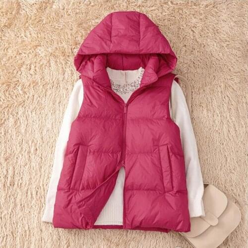 2020 New Autumn Women Down Cotton Warm Vest Coat Parka Ladies Sleeveless Waistcoat