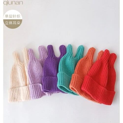 Solid Unisex Beanie Autumn Winter Wool Blends Soft Warm Knitted Cap Men Women Skullcap Hats Ski Colors Beanies