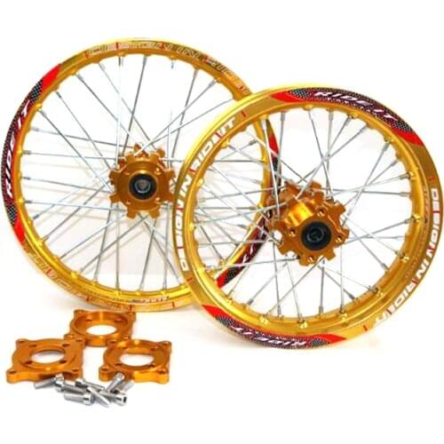 15mm Front 1.60-17 Rear 1.85-14 inch Alloy Wheel Rim with CNC Hub For KAYO HR-160cc TY150CC Dirt Pit bike 14/17 inch wheel