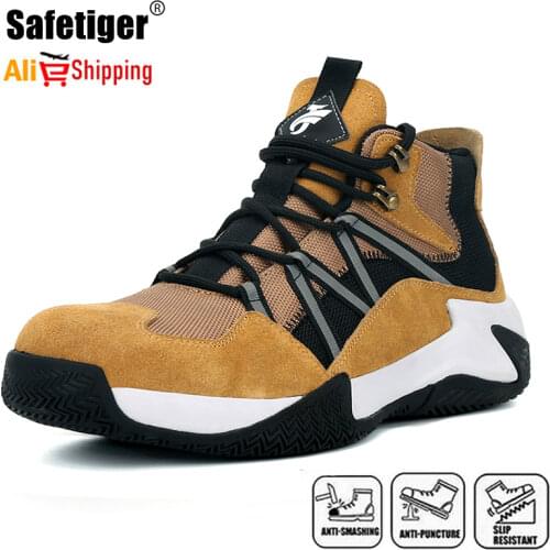 Anti Smashing Insulation 6000V Safety Shoes Men Suede Leather Upper Steel Toe Cap KEVLAR Midsole Sneakers Women