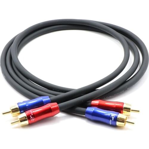 Pair OFC Hi-end Audio Interconnect Cable, RCA Plugs Connector Cable,RCA Signal Cable
