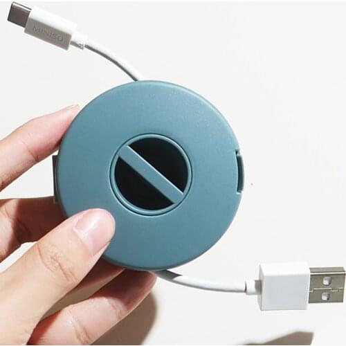 Cable Winder Round Cable Organizer Clips Charging Cord Management Holder USB Data Line Cable Winders