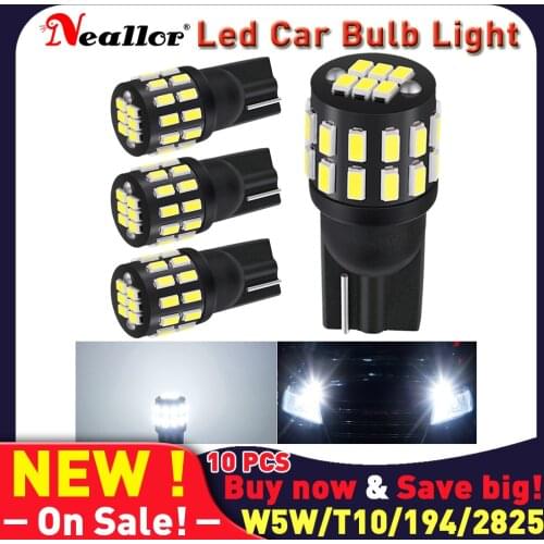 W5W T10 LED Canbus 194 2825 Light Bulbs for Skoda Octavia Yeti Roomster Fabia Rapid Superb KODIAQ Citigo KAMIQ KAROQ SCALA VISIO