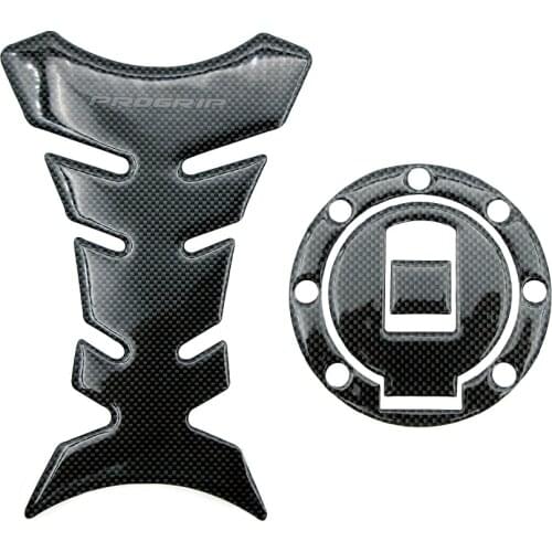 Motor Carbon Fibre Fuel Gas Tank Cap Cover Pad Stickers Protector Tank Protector Pad Sticker Decal For Yamaha YZF R6 1999 2000