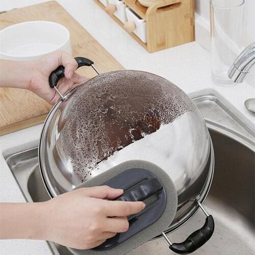 1pcs Emery Sponge Brush Strong Decontamination Bath Brush Sponge Tiles Brush Bath Brush Rust Remove Durable Kitchen Tools