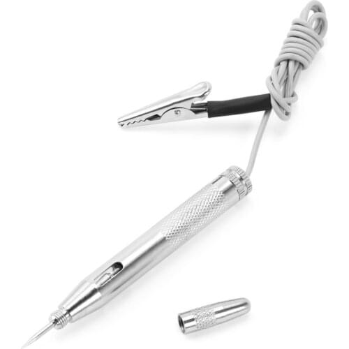 1pcs Car Circuit Tester Probe Light System 6V-24V Test Probe Lamp Auto Light Lamp Voltage Test Pen Detector Copper