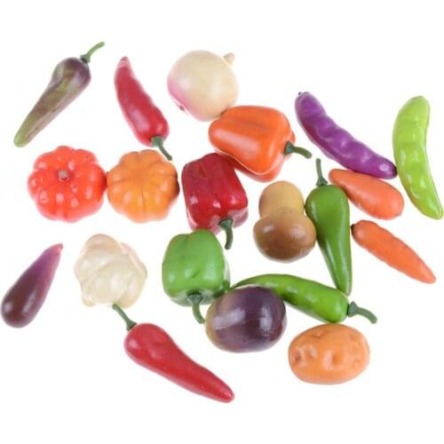 10 Pieces Dollhouse Miniatures Accessories Mini Fruits Vegetable Food Doll Room Doll House Kitchen Decor Kits New 1:12 Scale