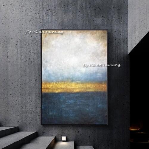100% Hand painted Newest Modern Canvas Painting Fashion Sea Sight For Living Room Asile Bedroom Wall Artwork Painting