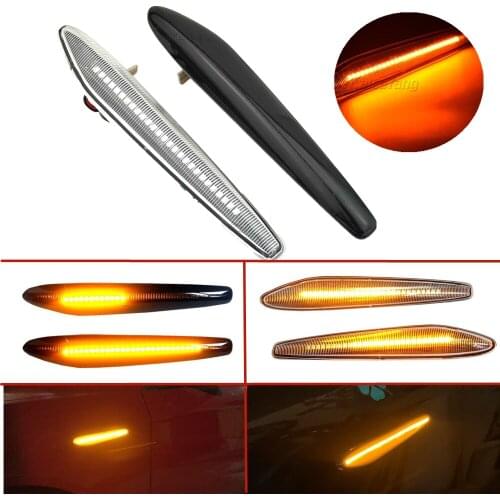 2Pcs Error Free LED Dynamic Side Marker Lights Arrow Turn Signal Blinker For Alfa Romeo Boera Spider 159 Sportwagon Typ 939